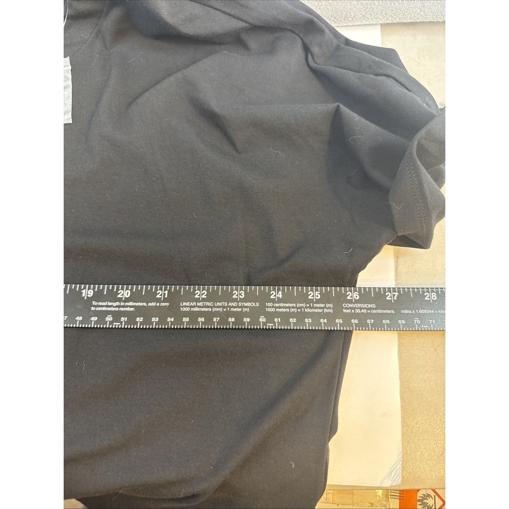 Issac Mizrahi Live! Black Shortsleeve Tip Women's Size 2X Blouse, Buttons On Bac - Picture 7 of 9